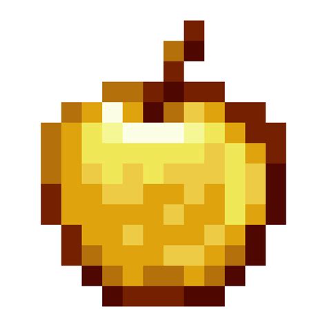 Pixilart Golden Apple 16x16 By Unclespence64