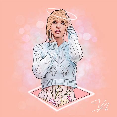 Taylor Swift Lover Era Cartoon By Victoriaarosedesigns On Deviantart