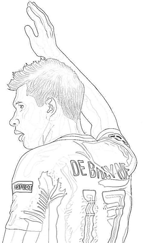 Kevin De Bruyne 4 Coloring Page Free Printable Coloring Pages For Kids