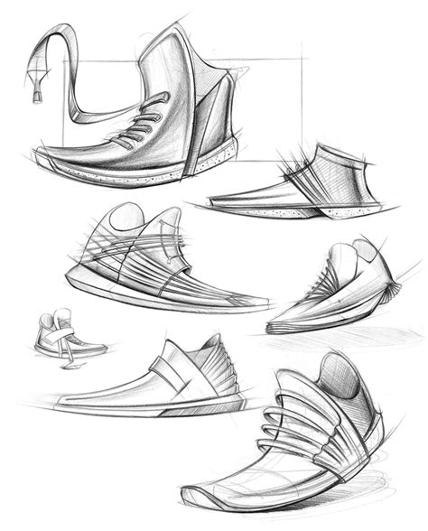 Polychromos Pencil Sketches Shoes And Sneakers Yann Marez 28062016