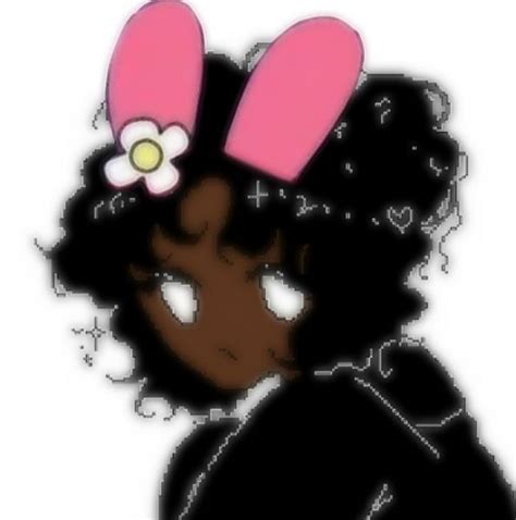 My Melody Matching Pfp Black Girl Cartoon Girl With Hat Black