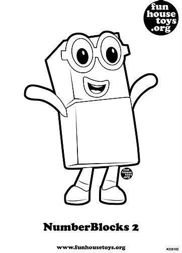 Numberblocks Coloring Page