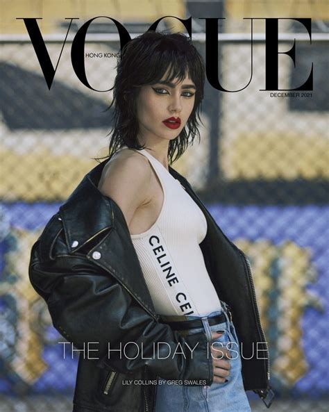 Lily Collins Stars On Vogue Hong Kong S December Issue Vogue Hong Kong
