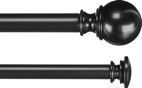 Amazonbasics 254 Cm Double Curtain Rod With Round Finials 09 To 183