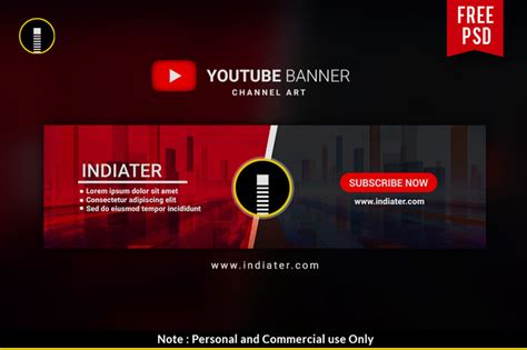 25 Template Banner Youtube Psd Free Free Download Mockup Formats