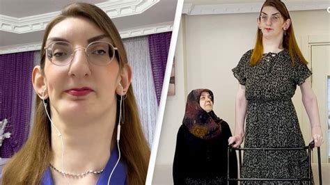 world s tallest living woman rumeysa gelgi reveals everything she struggles to do in daily life