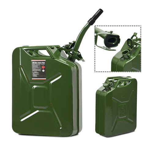 Gymax 5 Gallon 20l Jerry Fuel Can Steel Gas Container Emergency Backup