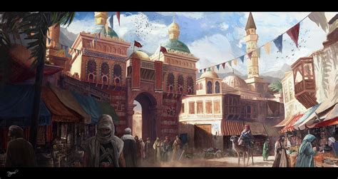 Persia 1912 By Najeeb Najjar Fantasy Concept Art Fantasy City