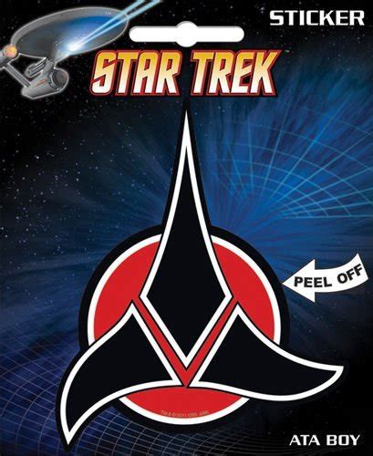 Buy Star Trek Klingon Insignia Die Cut Vinyl Sticker Decal Online At