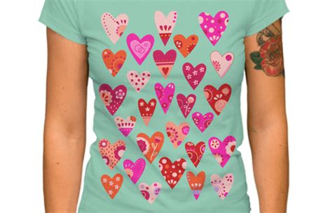Hearts T Shirt Design Fancy T Shirts