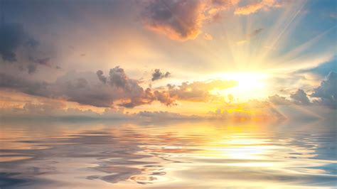 배경 화면 바다 일출 구름 아름다운 자연 풍경 새벽 3840x2160 Uhd 4k 그림 이미지
