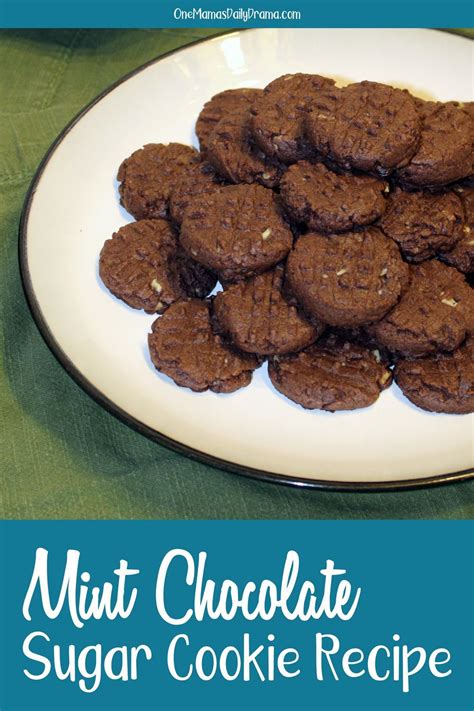 Mint Chocolate Sugar Cookies Recipe Using A Packaged Mix Recipe
