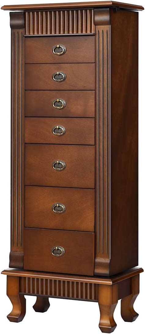 Buy Giantex Standing Jewelry Armoire Cabinet Storage Chest With 7