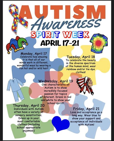 Cameron County Pa News Woodland Elementary Autism Awareness Spirit Week