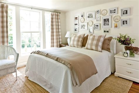 On the other hand, it also means having an extra room to decorate. Khaki Gingham Bedroom - Gracious Guest Bedroom Decorating ...