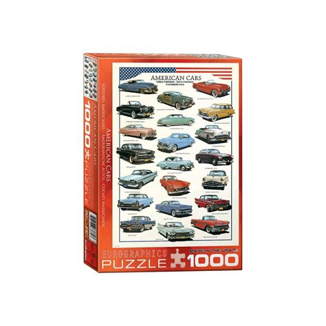 Eurographicspuzzles American Cars Of The Fifties Jigsaw Puzzle