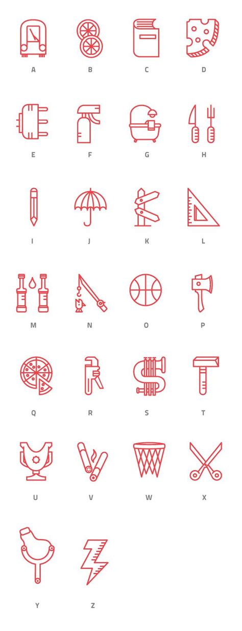 Stories Iconographic Typeface On Behance Typography Alphabet