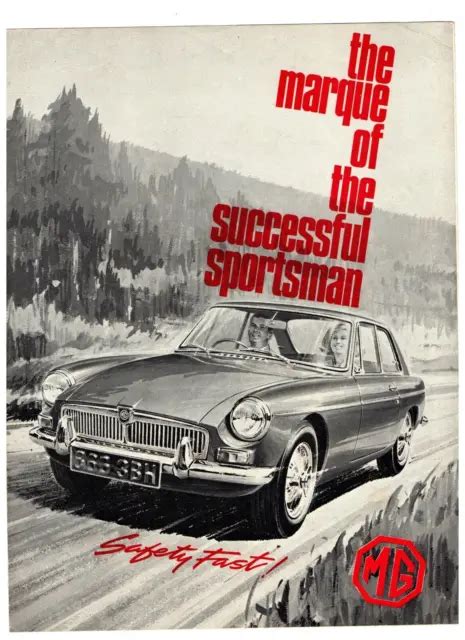 MG MAGNETTE MGB GT MGB Midget MK II Car Sales Brochure Original 1965