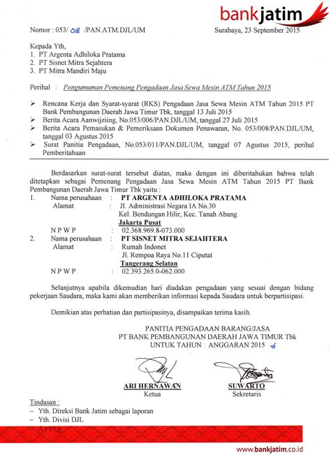 Selain itu surat tersebut juga harus menjelaskan. Proposal Penawaran Sewa Tempat Atm - Gambaran