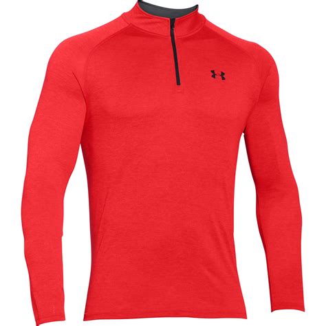 Download Under Armour Mens Tech 1/4 Zip Pullover - Red - Tennisnuts.com