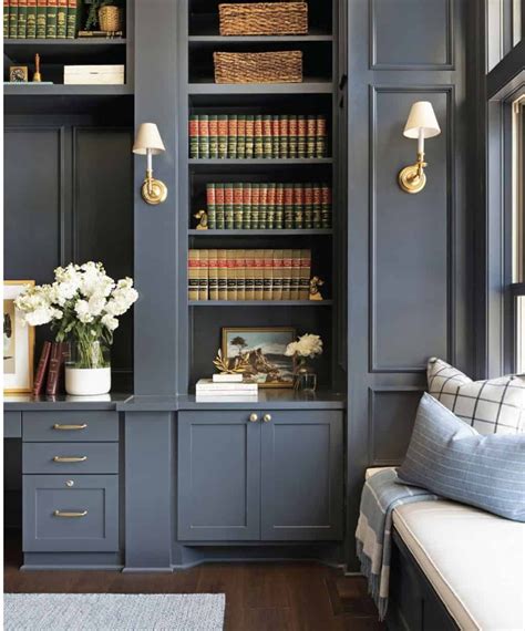 Proof That Hale Navy Benjamin Moore Is Perfection Built In Bookcase