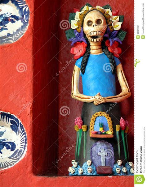 Day Of The Dead Catrina Figurine Stock Photo Image Of
