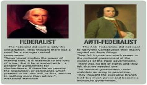 Federalists Vs Anti Federalists The Edge