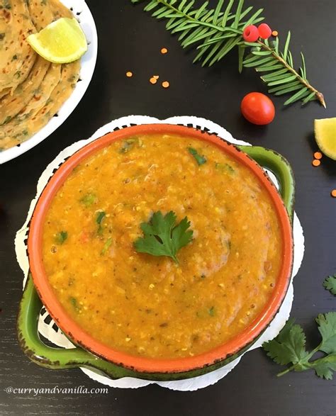 Tadkewali Masoor Dalred Lentil Curry Curryandvanilla