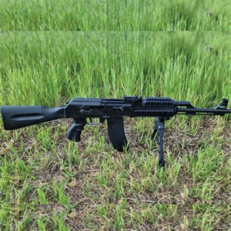 Ak47 Tactical Full Length 9mm Pak Blank Gun Synthetic Full Stock