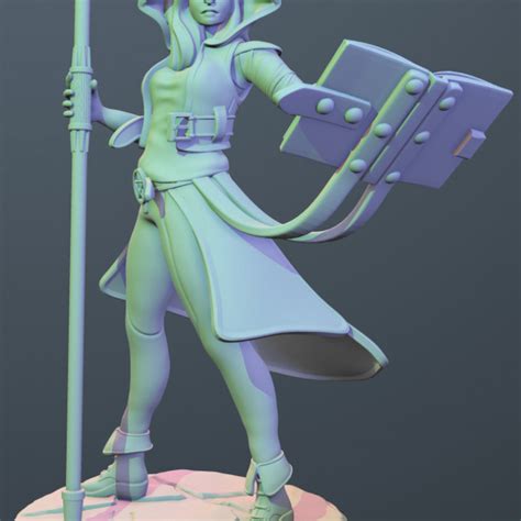 3d Printable Sorceress By Mikel Laws
