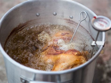 deep turkey fried fry frying cajun recipe chicken oil recipes outdoors thanksgiving without example kitchen under features vicky wasik seriouseats