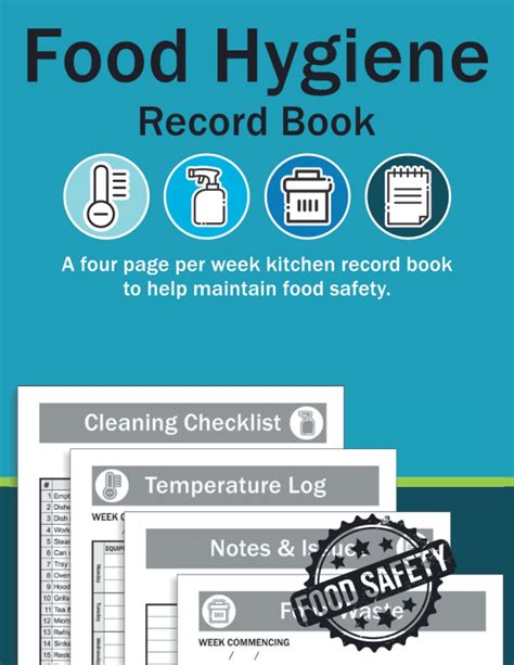 Buy Food Hygiene Record Book Fridge Freezer Temperatures Cleaning