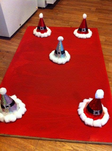 Santa Hat Toss I Made These For Our Winter Festival Very Easy You