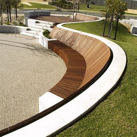 Curved Outdoor Bench Foter
