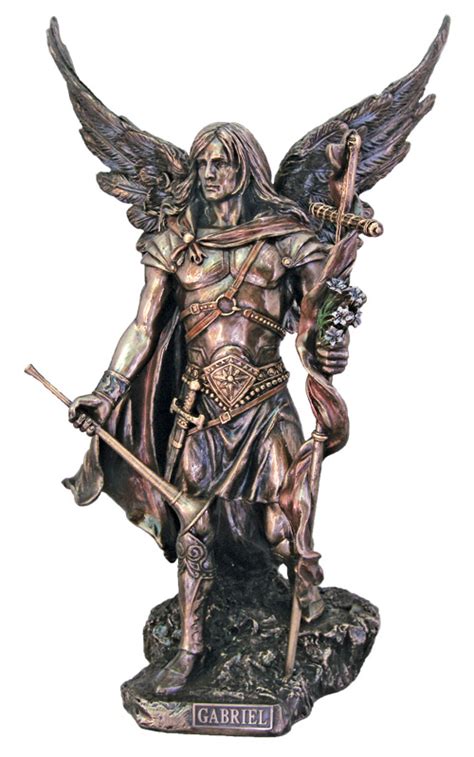 Archangel Uriel Cold Cast Bronze Statue