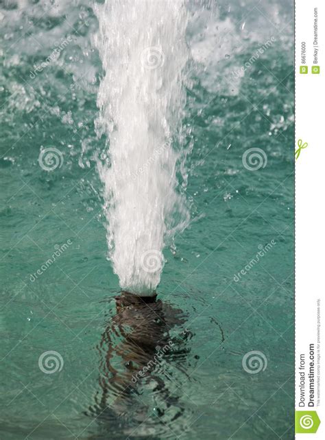 The Fountains Gushing Sparkling Water In A Poo Stock Photo Image Of