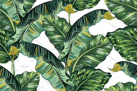 Tropical Jungle Leaves Pattern Jungle Wallpaper Leaf Wallpaper Palm