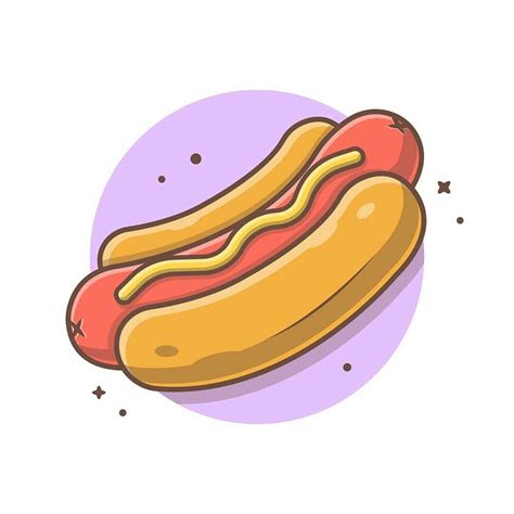 Top Hot Dogs Illustrations Fast Food Drawing Inspiration Best Cartoon