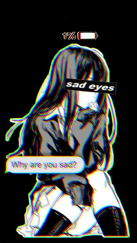 Download Sad Aesthetic Anime Girl Sad Eyes Wallpaper