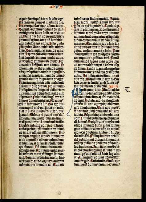 The Gutenberg Bible Turns A New Page