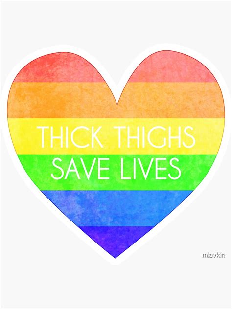 thick thighs save lives sticker for sale by miavkin redbubble
