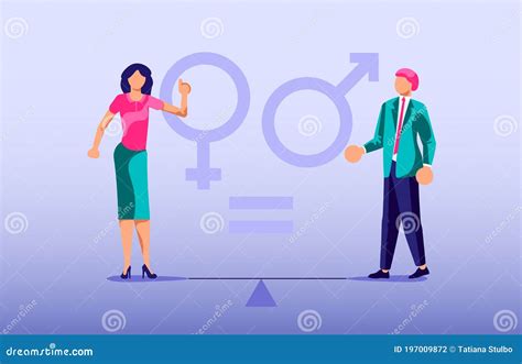 Concept Of Gender Equality Stock Vector Illustration Of Business 197009872