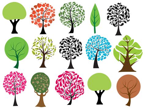 Trees Vectors Brushes Png Pictures And Shapes Free Downloads And