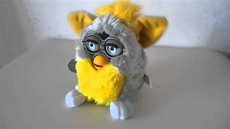 1998 Grey And Yellow Furby By Tiger Toys Youtube
