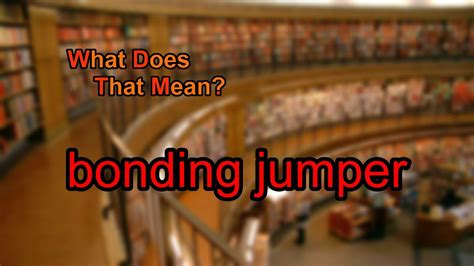 Please log in with your username or email to continue. What does bonding jumper mean? - YouTube