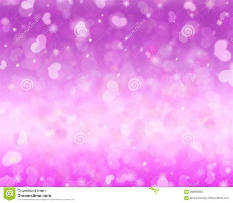 Sparkling Purple Valentine S Day Background Stock Illustration