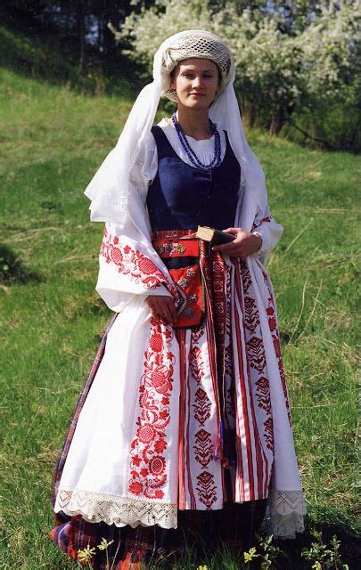 Folkcostumeembroidery Costume And Embroidery Of Lithuania Minor Mažoji Lietuva Or Klaipeda