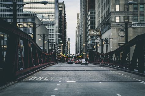 Cityscape Road Bridge New York City Chicago Wallpapers Hd Desktop