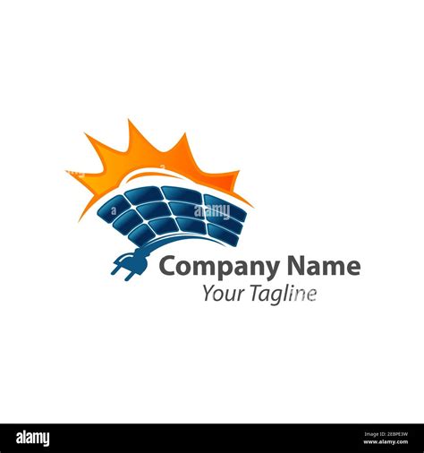 Plantilla De Diseño Del Logotipo De Energía Solar Icono Vectorial