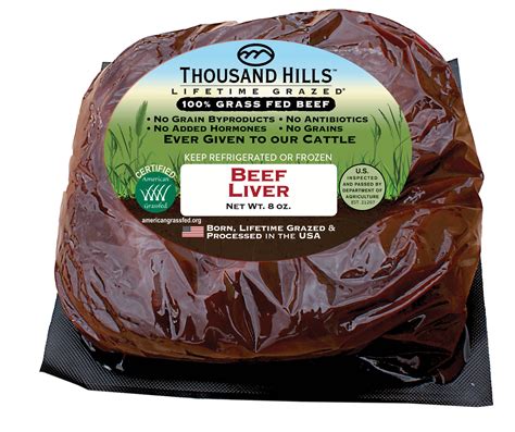 Grass Fed Beef Liver Thousand Hills Lifetime Grazed